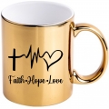Cana auriu metalizat, Faith, Hope, Love